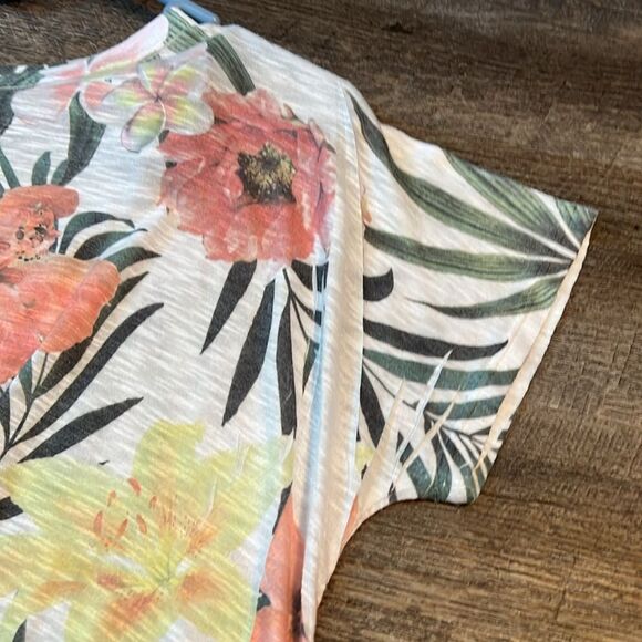 🏝️ Tryst Women’s Medium Tropical Print Top - Picture 4 of 5